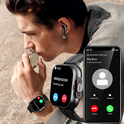 Smartwatch Featuring Integrated Bluetooth Headphones
