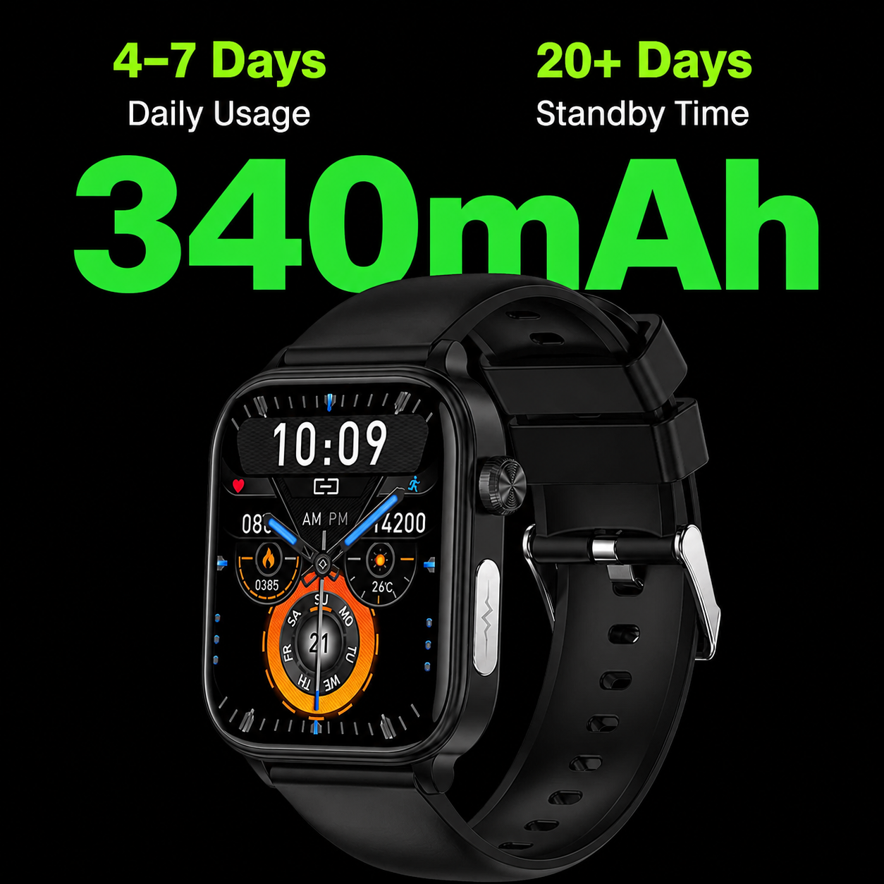 Advanced Health Monitoring Smartwatch with Emergency Alert