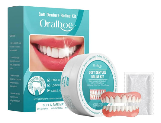 ConfidenceSmile™ Silicone Denture Kit – Enjoy a Pain-Free, Secure Smile All Day