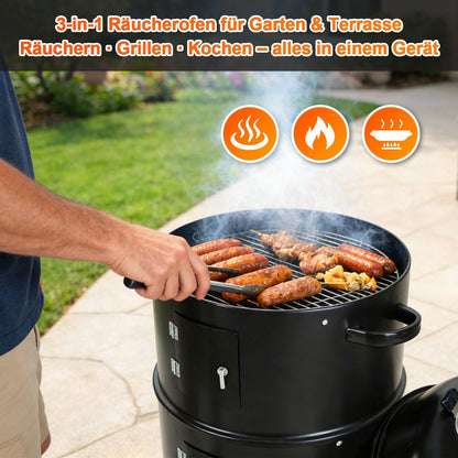 2-Tier 3-in-1 Smoking Oven for Smoker Use