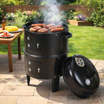 2-Tier 3-in-1 Smoking Oven for Smoker Use