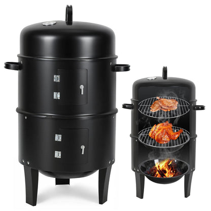 2-Tier 3-in-1 Smoking Oven for Smoker Use