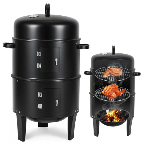 2-Tier 3-in-1 Smoking Oven for Smoker Use