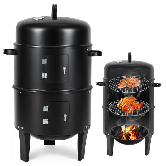 2-Tier 3-in-1 Smoking Oven for Smoker Use