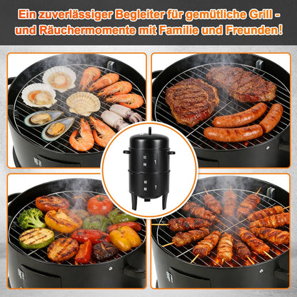 2-Tier 3-in-1 Smoking Oven for Smoker Use