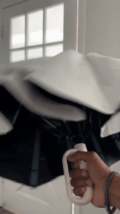 Automatic Folding Umbrella with Large Buckle Handle – Wind-Resistant & Compact