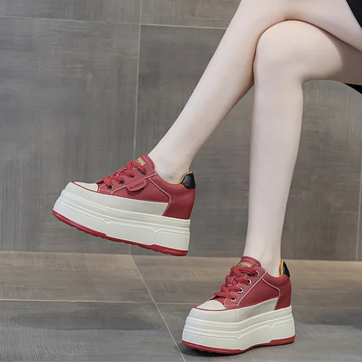 Elevator Shoes with 9 cm Platform Height for Contemporary Women