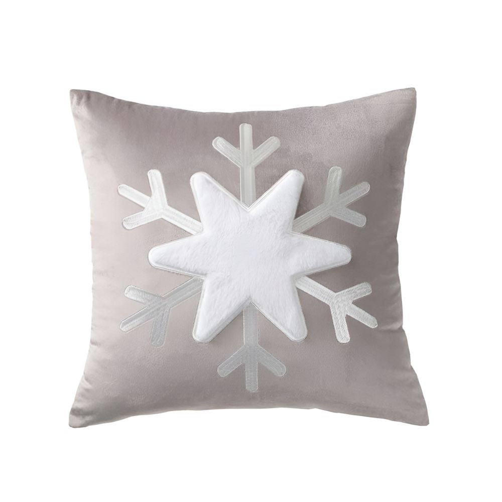 Charming Winter Snowflake Decorative Pillow Cover