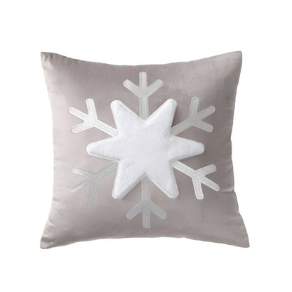 Charming Winter Snowflake Decorative Pillow Cover