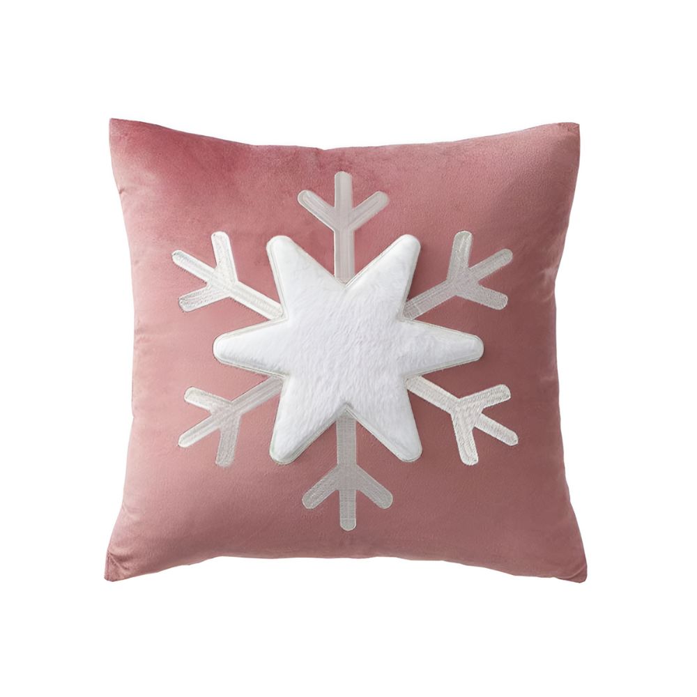 Charming Winter Snowflake Decorative Pillow Cover