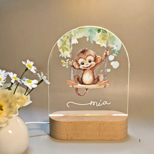 Personalized Soft LED Night Light – Warm Glow for Kids