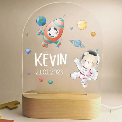 Personalized Soft LED Night Light – Warm Glow for Kids