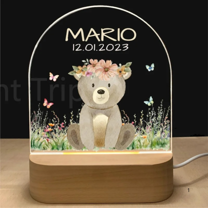 Personalized Soft LED Night Light – Warm Glow for Kids