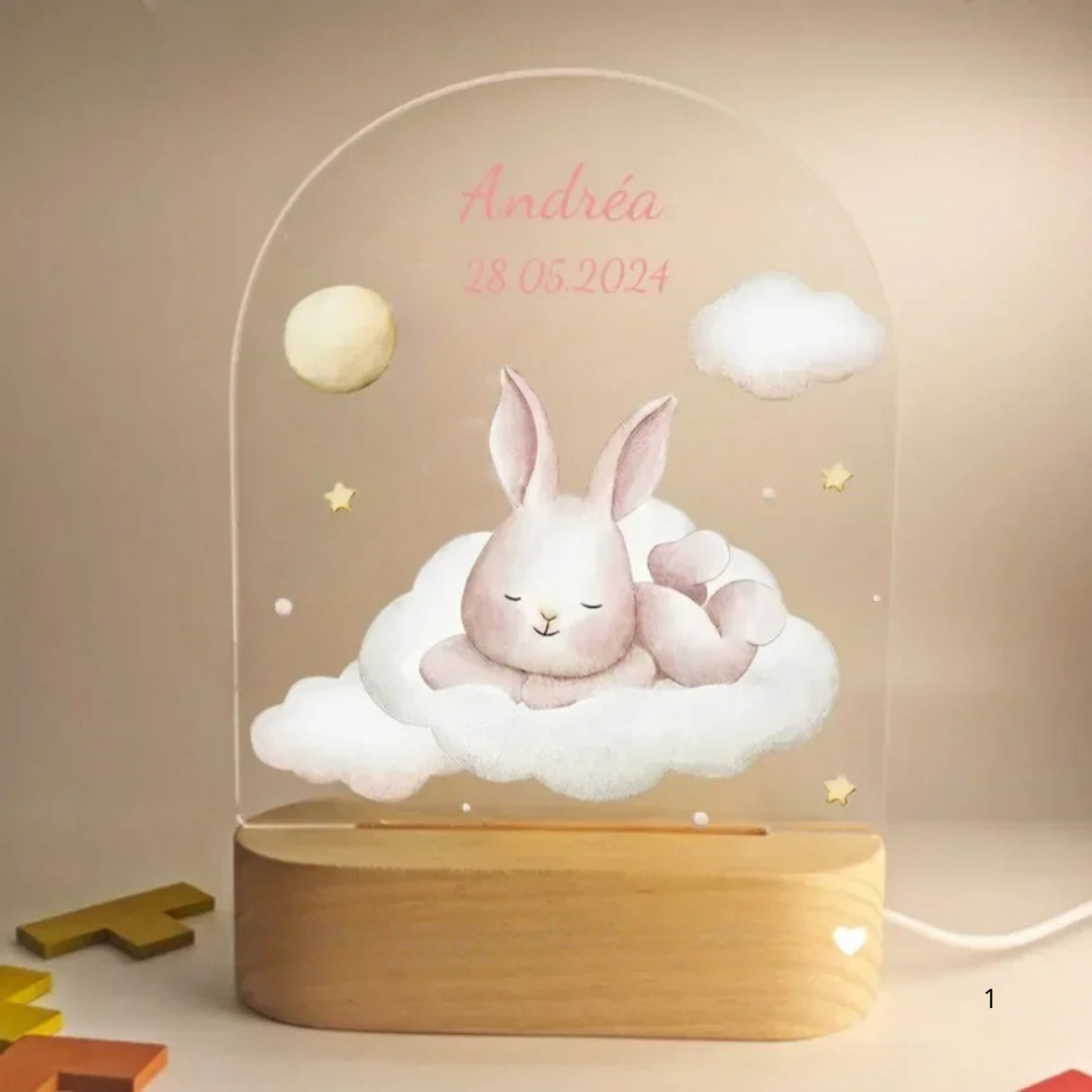 Personalized Soft LED Night Light – Warm Glow for Kids