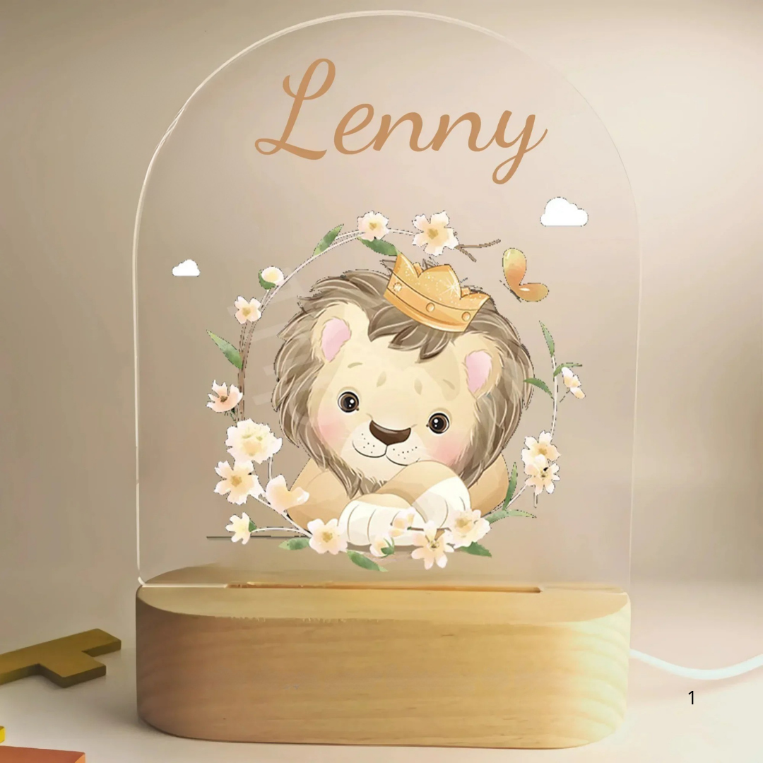 Personalized Soft LED Night Light – Warm Glow for Kids