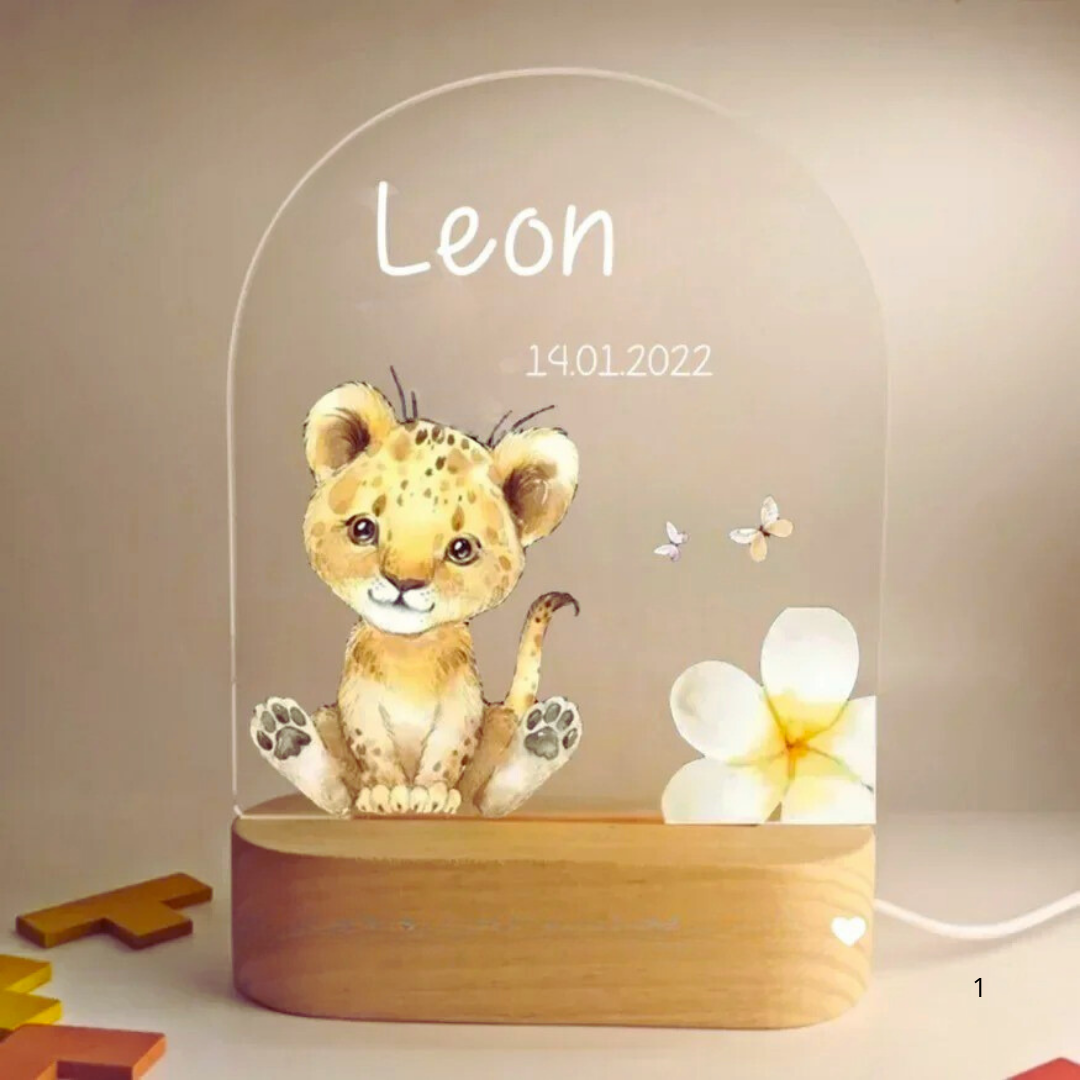 Personalized Soft LED Night Light – Warm Glow for Kids