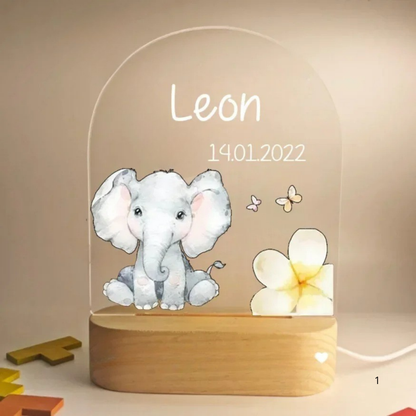 Personalized Soft LED Night Light – Warm Glow for Kids