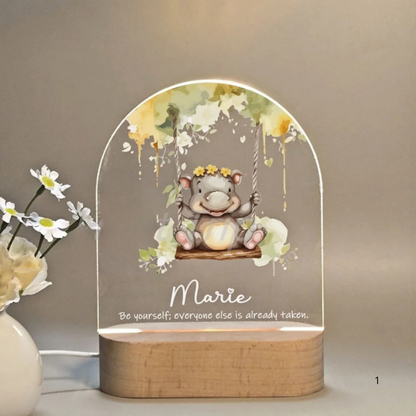 Personalized Soft LED Night Light – Warm Glow for Kids