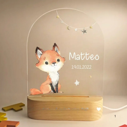Personalized Soft LED Night Light – Warm Glow for Kids