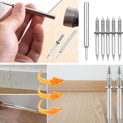 Baseboard Trim Nail Set with Double-Head System Installation
