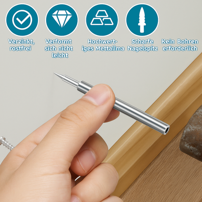 Baseboard Trim Nail Set with Double-Head System Installation
