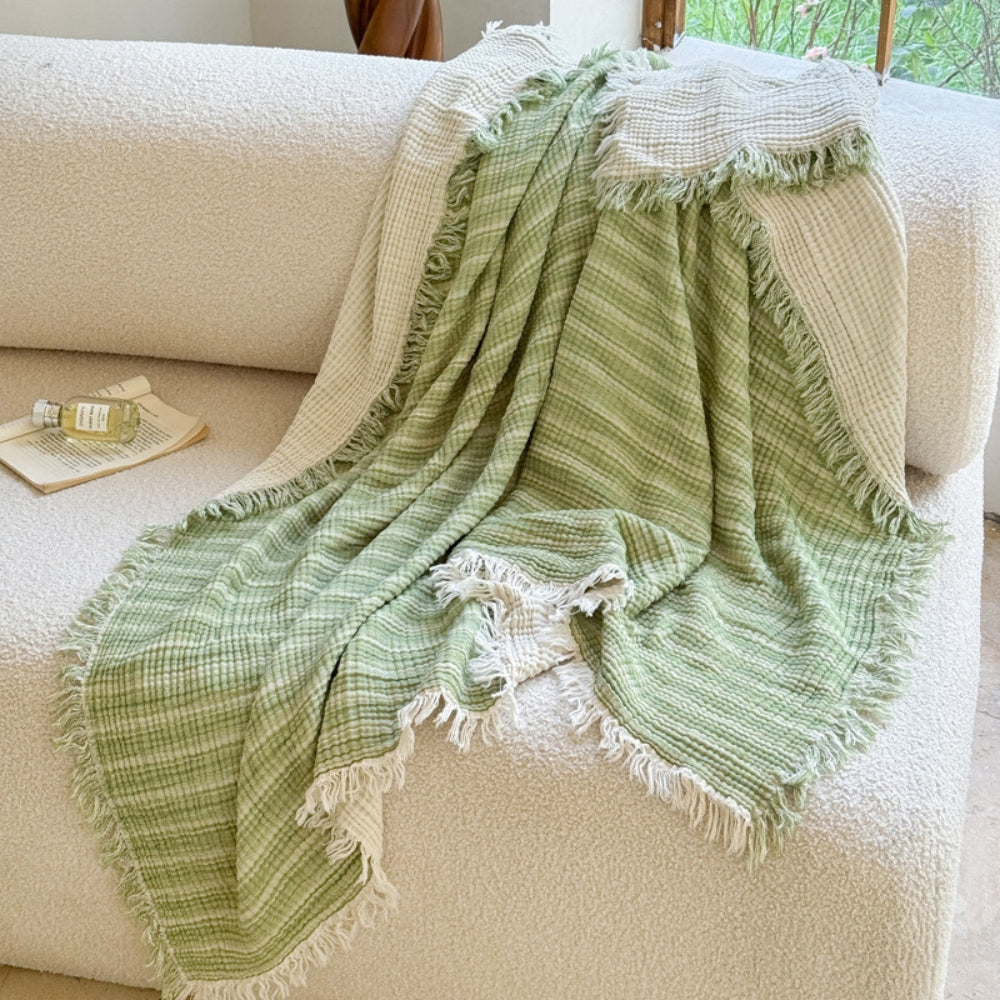 Lightweight Cotton Muslin Blanket for Year-Round Comfort