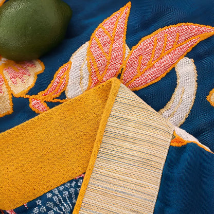 Charming Reversible Floral Cotton Throw Blanket