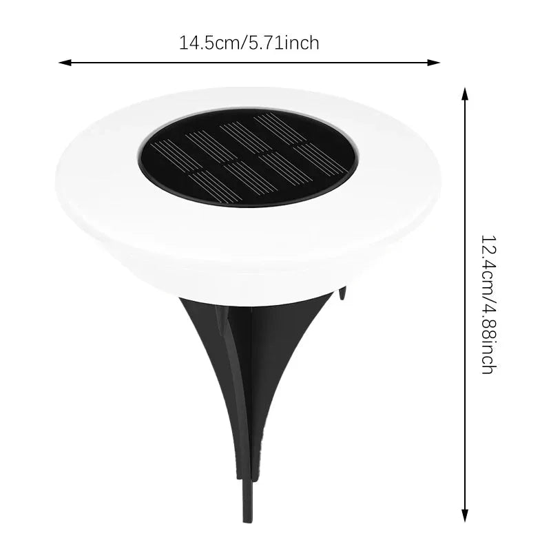 Eco-Friendly Solar Ground Lights with Automatic Dusk Sensor