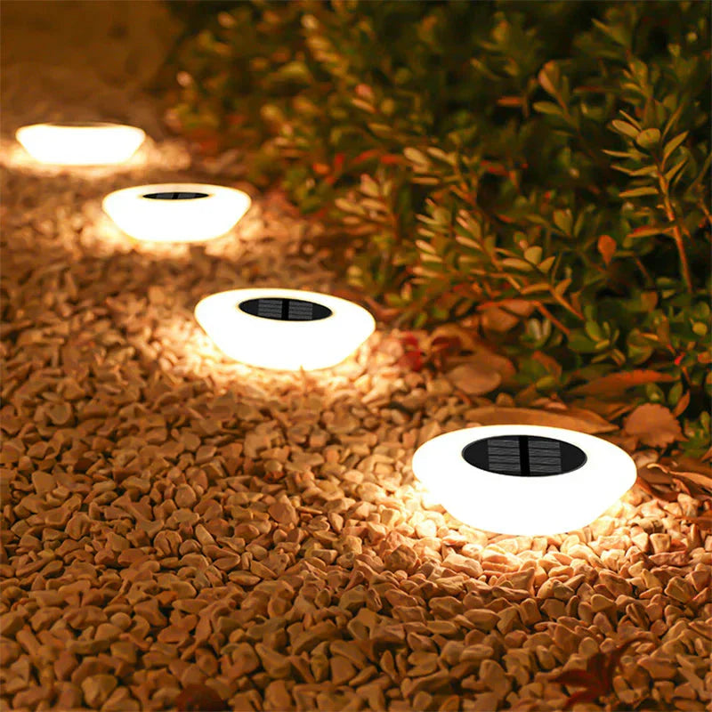 Eco-Friendly Solar Ground Lights with Automatic Dusk Sensor