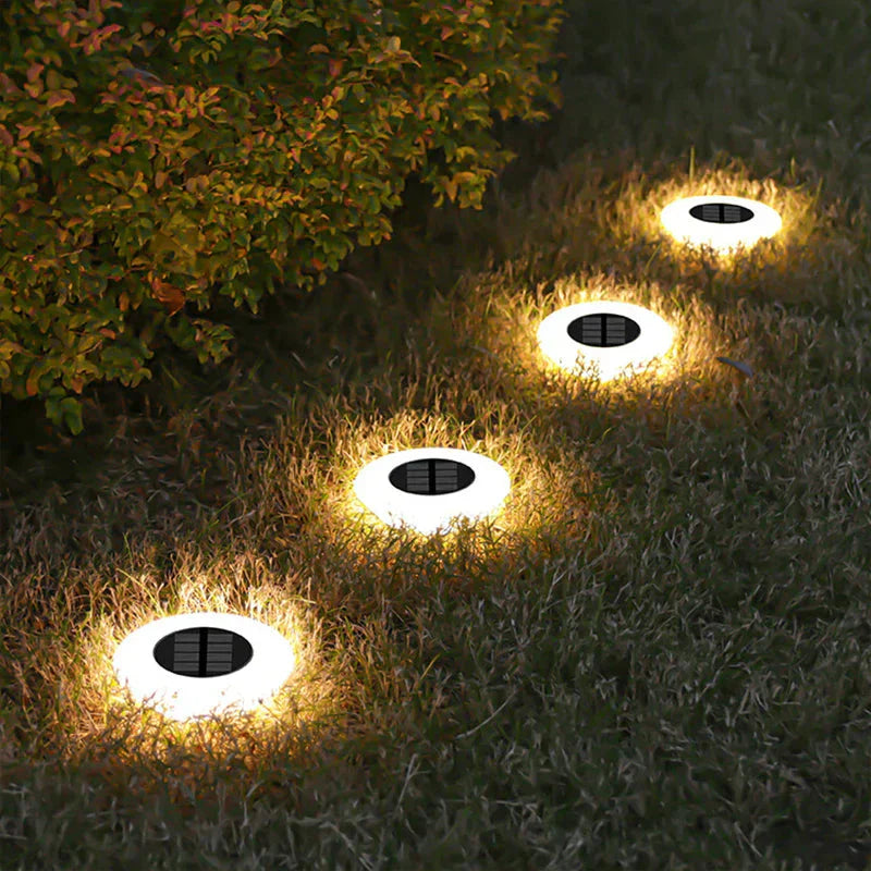 Eco-Friendly Solar Ground Lights with Automatic Dusk Sensor