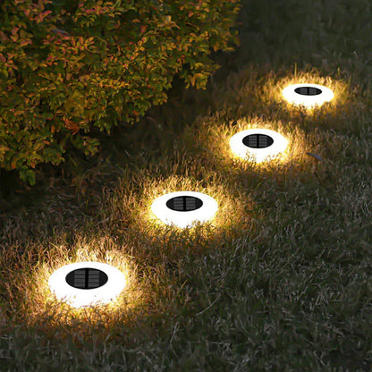 Eco-Friendly Solar Ground Lights with Automatic Dusk Sensor