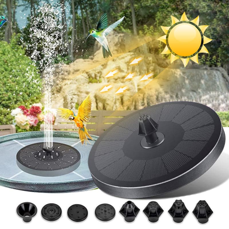 Solar-Powered Fountain for Water Features