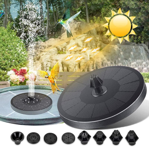 Solar-Powered Fountain for Water Features