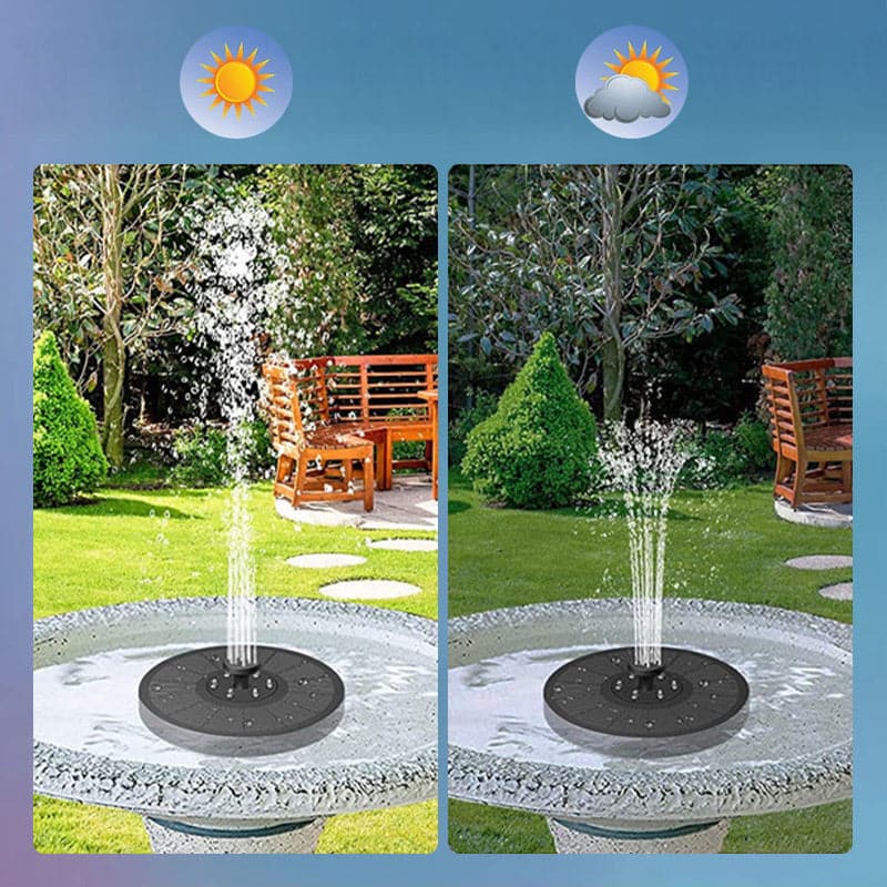 Solar-Powered Fountain for Water Features