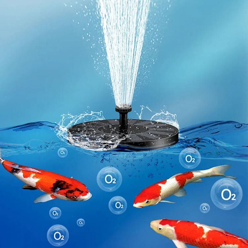 Solar-Powered Fountain for Water Features