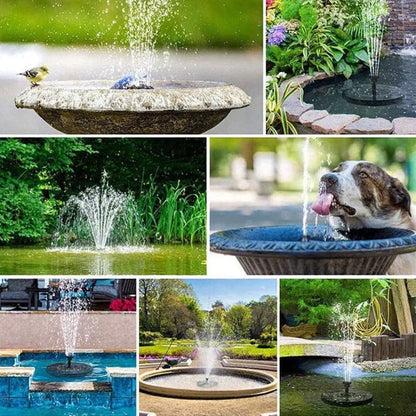 Solar-Powered Fountain for Water Features