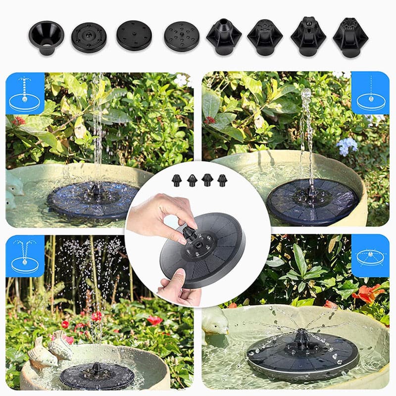 Solar-Powered Fountain for Water Features