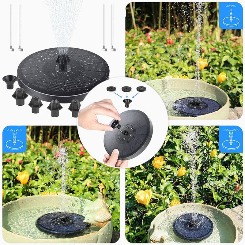 Solar-Powered Fountain for Water Features