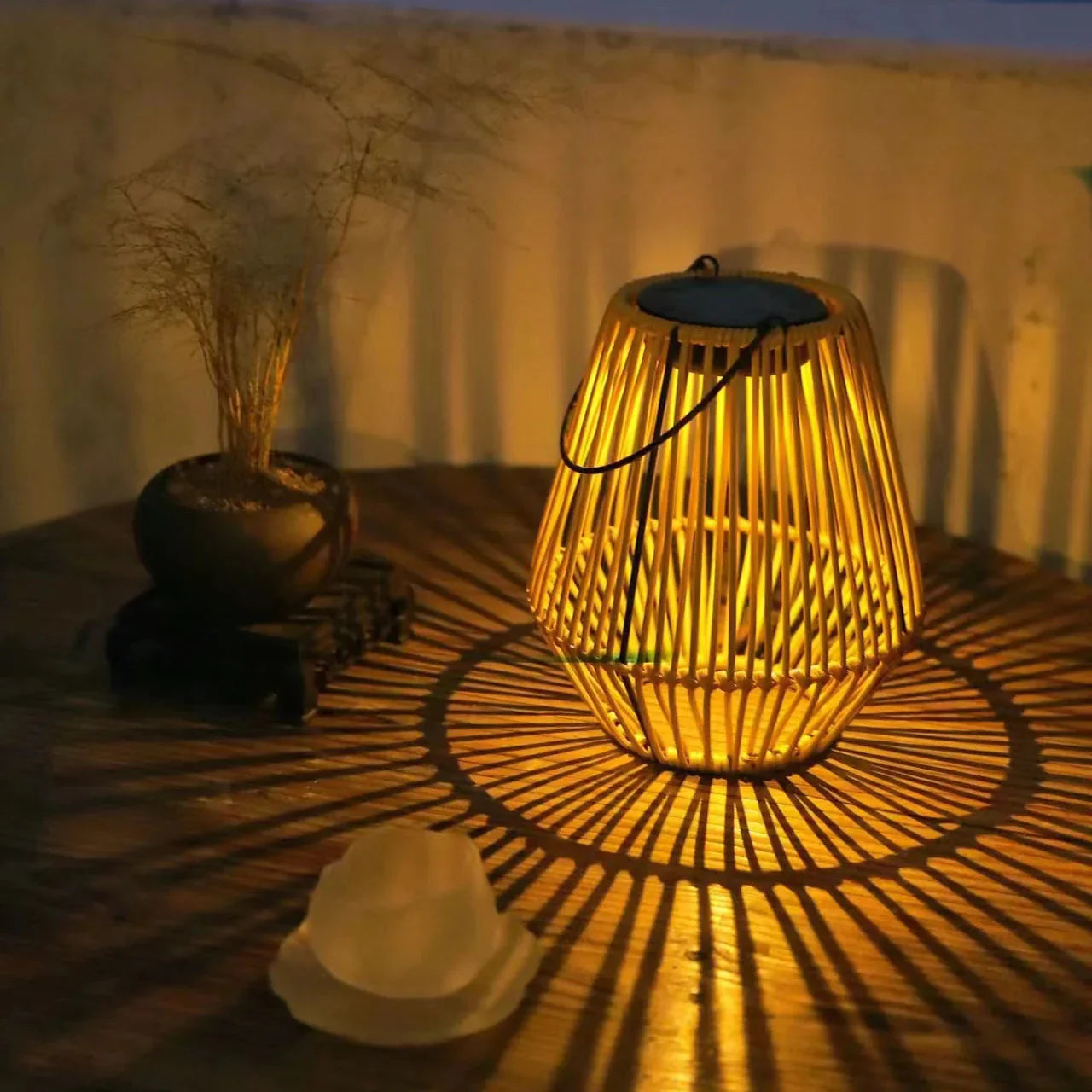 Enchanting Solar Lantern | Automatic Twilight Sensor | Rustic Charm