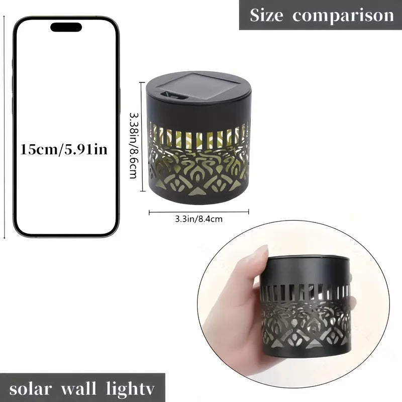Enchanting Solar Lantern | Floral Shadow Design | Dusk Sensor
