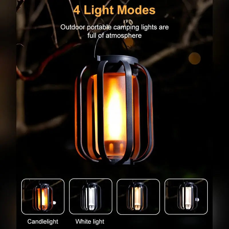Solar Light with Real Flame Effect - BurstGlow Design