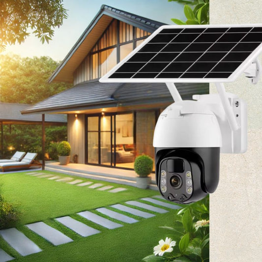 2K Solar WIFI PTZ Camera with Night Vision and Auto-Tracking