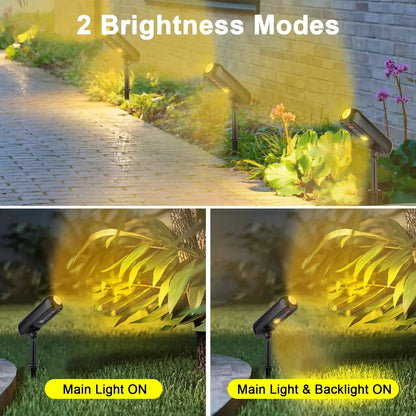 EcoSmart Solar LED Garden Spotlight with Dual Lighting Modes