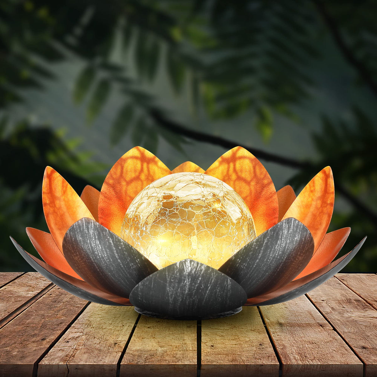 LuxeBloom – Solar Lotus Lantern for Enchanting Outdoor Illumination