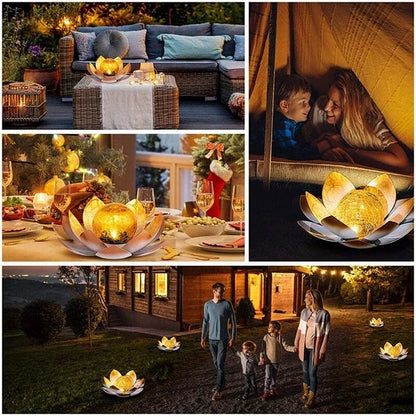 LuxeBloom – Solar Lotus Lantern for Enchanting Outdoor Illumination