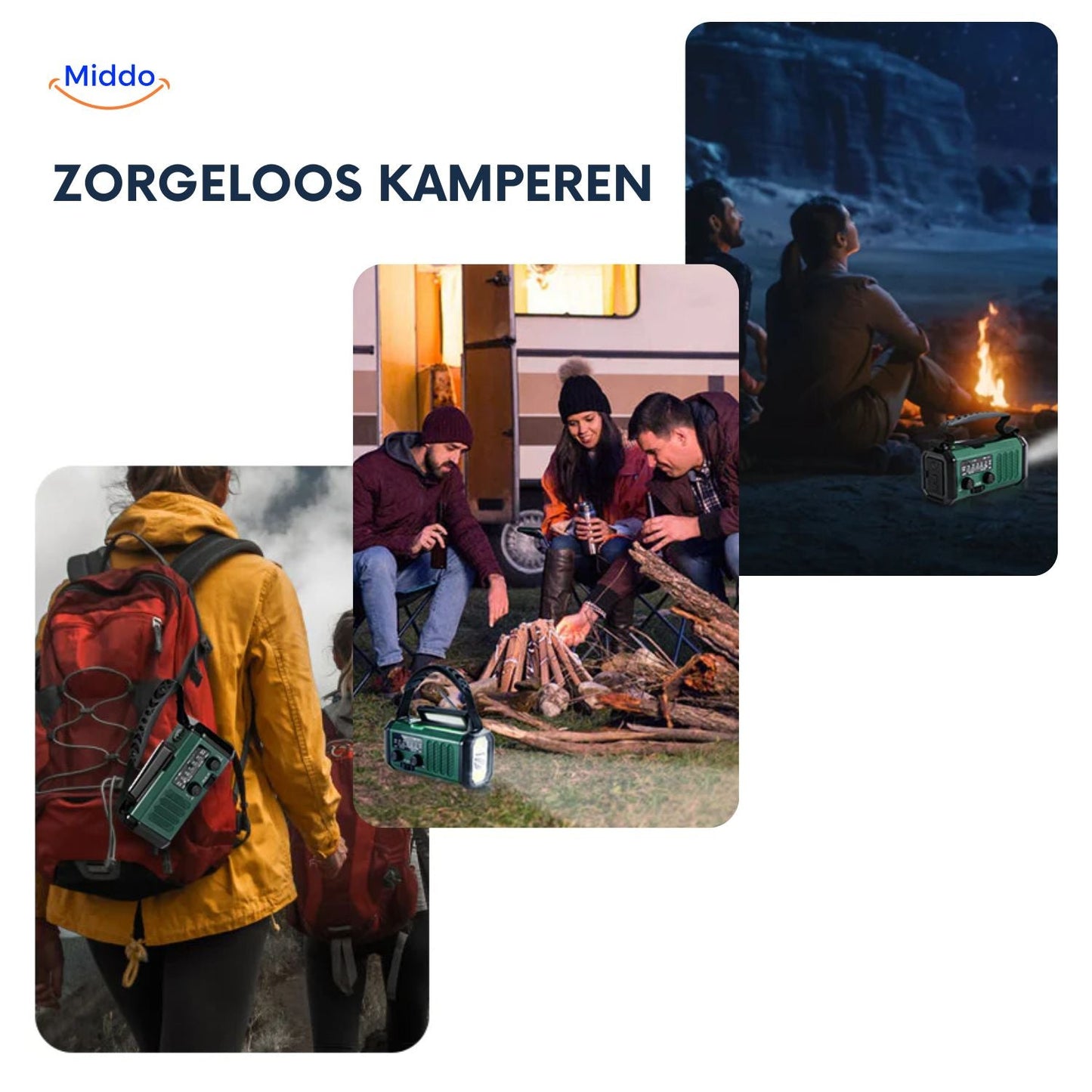 Multi-Function Solar Lamp | Flashlight, Reading Light, Compass & Solar Rechargeable for Adventures