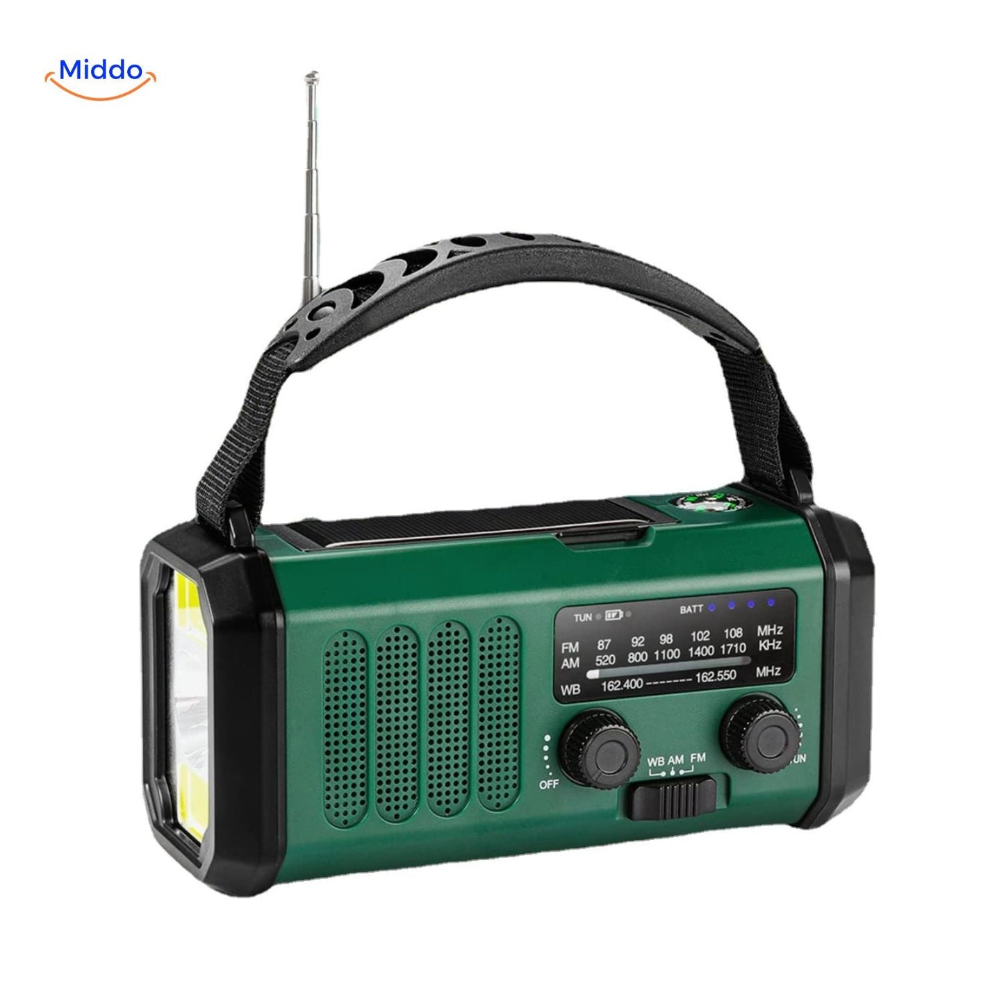 Multi-Function Solar Lamp | Flashlight, Reading Light, Compass & Solar Rechargeable for Adventures