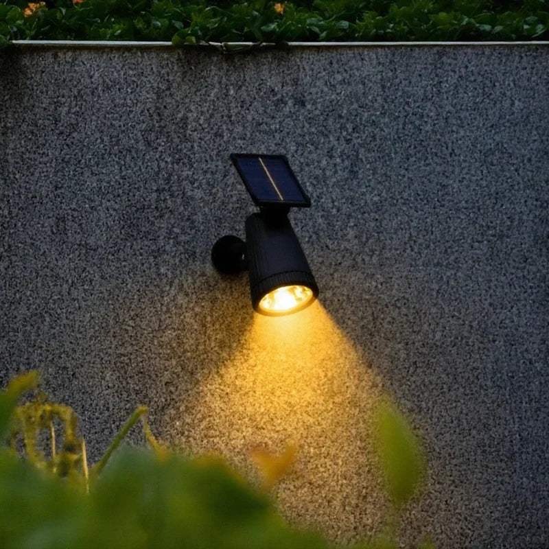 Outdoor LED Garden Spotlight with Adjustable Solar Multi-Color Lighting