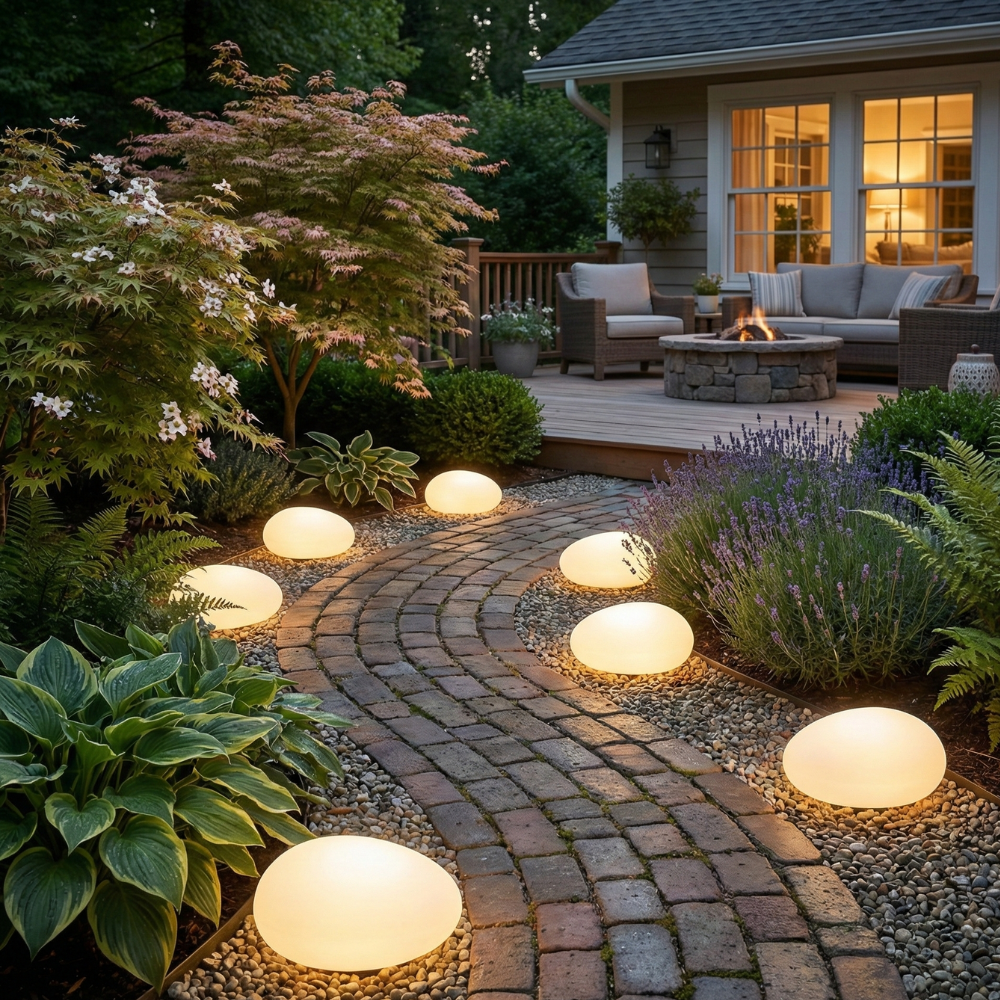 LED Solar Garden Pathway Light – Outdoor Landscape Illumination