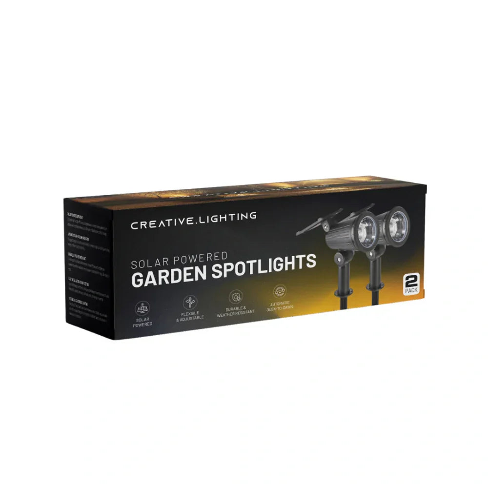 Outdoor LED Garden Spotlight with Adjustable Solar Multi-Color Lighting
